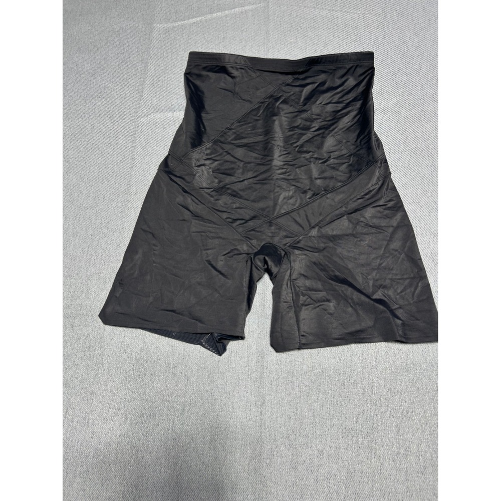 Slimshaper by Miracle Brands Shapewear Women XXL Black High Waist Shorts 22449